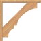 Ekena Millwork Balboa Block Smooth Bracket w/ Offset Brace, Western Red Cedar, 3 1/2"W x 28"D x 28"H BKT0402X28X28BOA05SWR - alternate 2